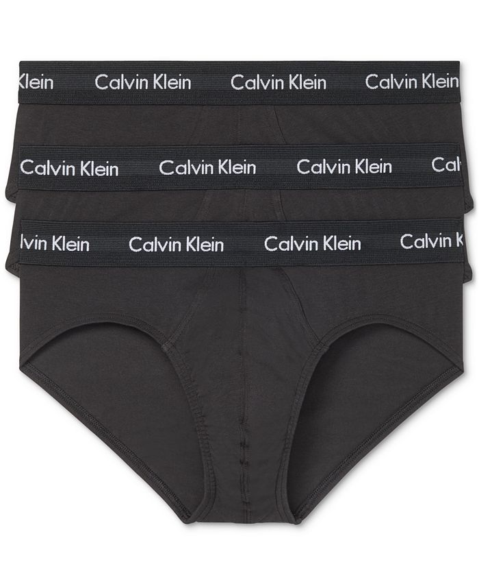 Calvin Klein Men's 3-Pack Cotton Stretch Briefs & Reviews - Underwear &  Socks - Men - Macy's