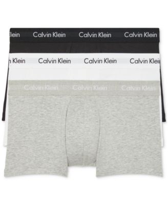 Calvin Klein - Men's 3-Pack Cotton Stretch Low-Rise Trunks