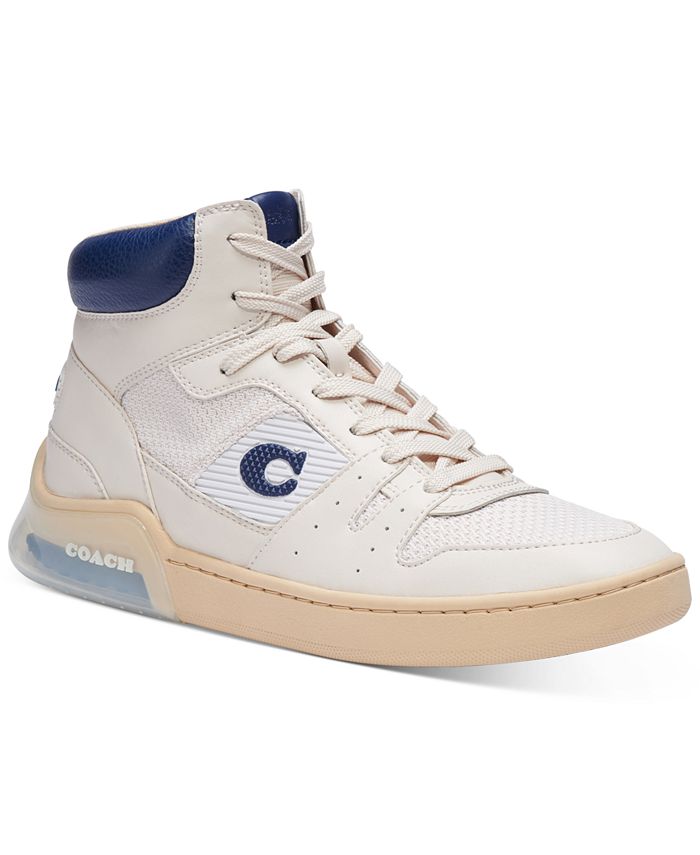 Coach high shop top sneakers macy's