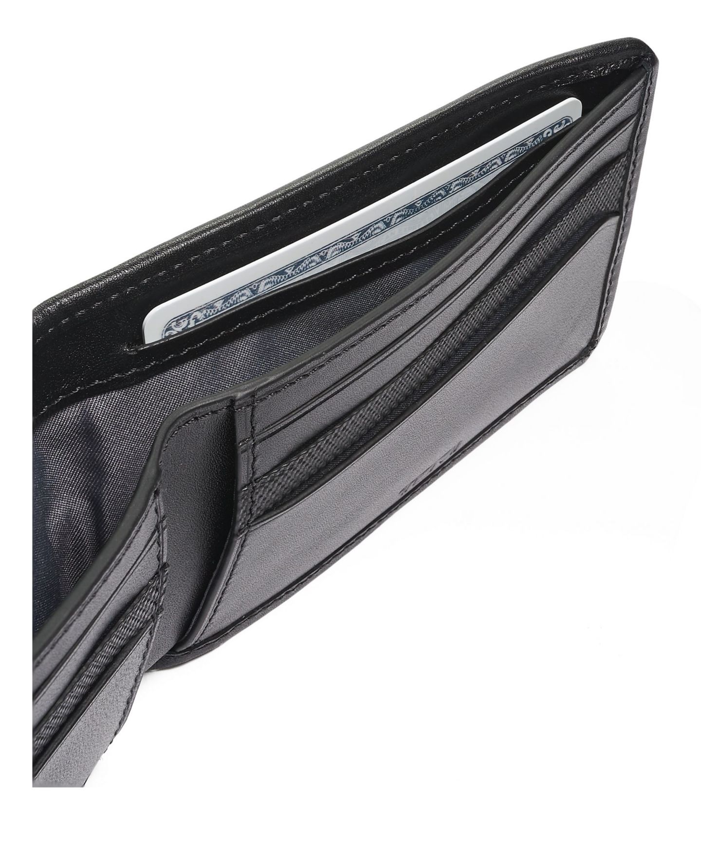 Мужской кошелёк Tumi Alpha SLG Slim Single Billfold Wallet, цвет: Чёрный — фото 2