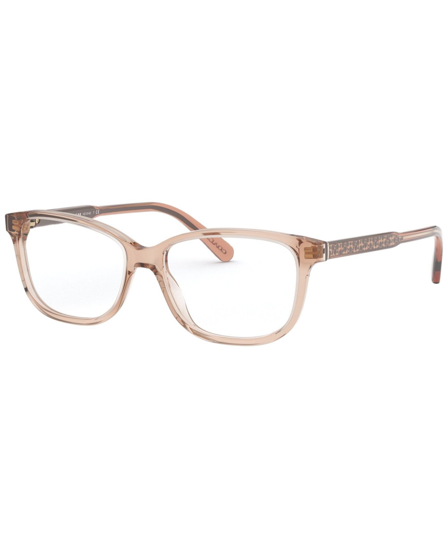 Женские очки Coach Woman Pillow Plastic HC6143 Eyeglasses, цвет: Шампань — фото 1