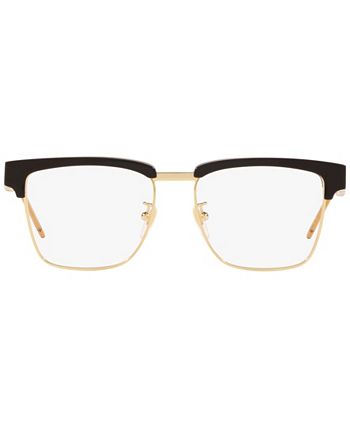 Gucci GG0605O001 Men's Rectangle Eyeglasses - Macy's