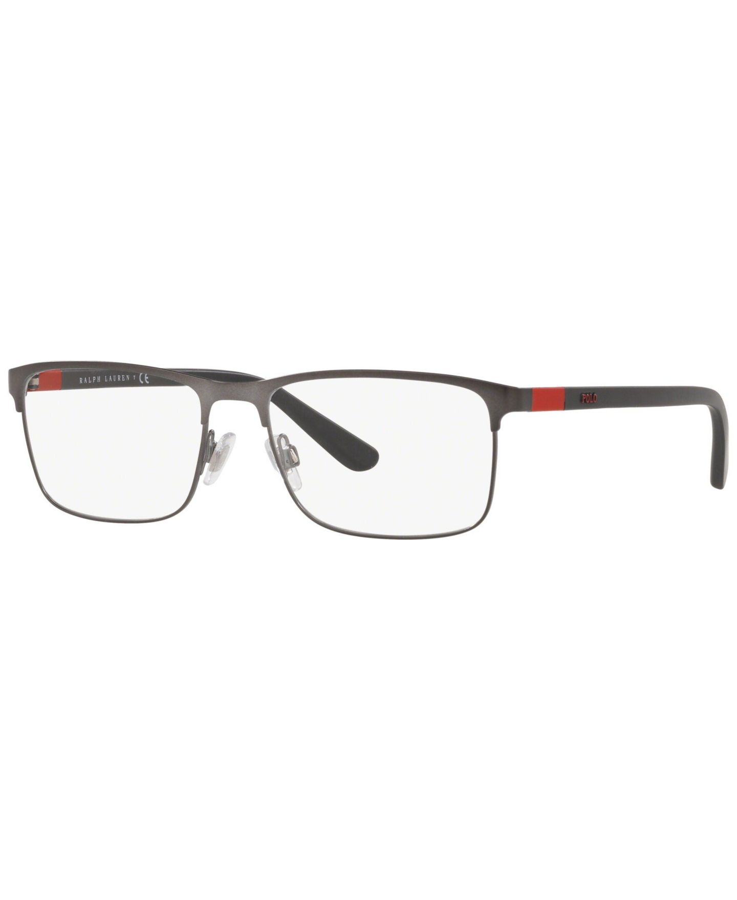 Мужские очки Polo Ralph Lauren Man Rectangle Metal PH1190 Eyeglasses, цвет: Тёмный графитовый металлик — фото 1