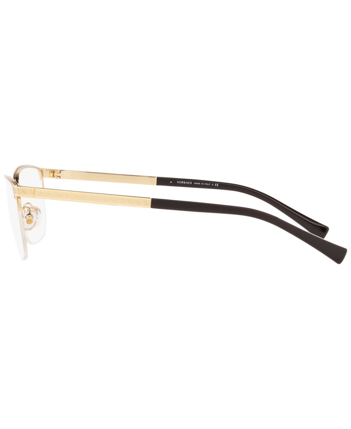 Versace VE1263 Men's Oval Eyeglasses - Gold-Tone