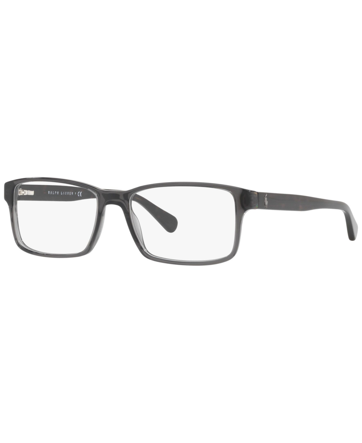 Polo Ralph Lauren Ph2123 Men's Rectangle Eyeglasses In Black Crystal