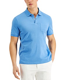 Men's Solid Jersey Polo with Pocket, Created for Macy's