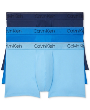 Calvin Klein Clothing MEN'S 3-PACK MICROFIBER STRETCH LOW-RISE TRUNKS
