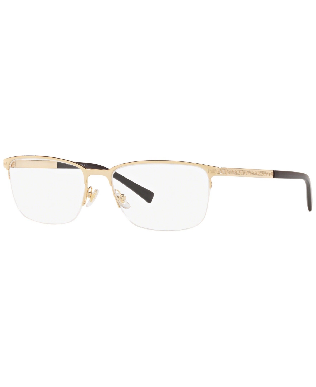 Versace VE1263 Men's Oval Eyeglasses - Gold-Tone