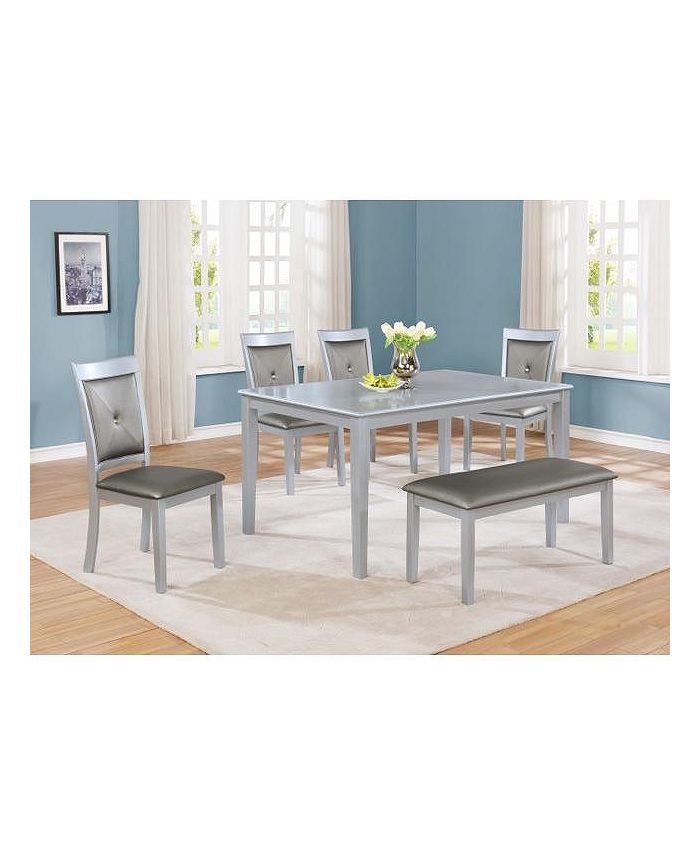 Macy's CLOSEOUT! Rio Grande Dining 6Pc ( Table + 4 Side Chairs + Bench