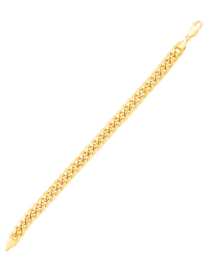 Italian Gold Men's Cuban Chain Link Bracelet (10mm) in 14k Gold Macy's