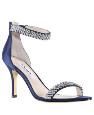 blue evening heels