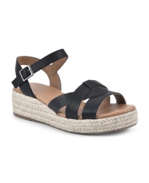 White Mountain Dapper Espadrille Wedge Sandals Women's Shoes