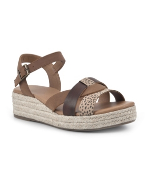 White Mountain Dapper Espadrille Wedge Sandals Women's Shoes