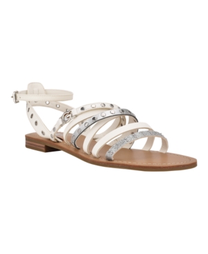 Gbg Los Angeles Women's Hoko Strappy Studded Flat Sandals Women's Shoes