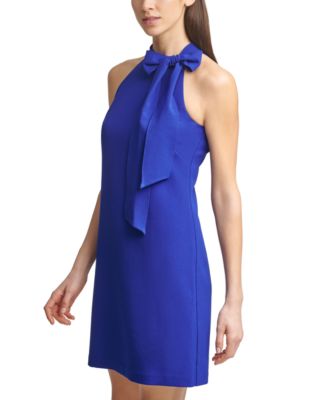 Bow-Neck Halter Dress