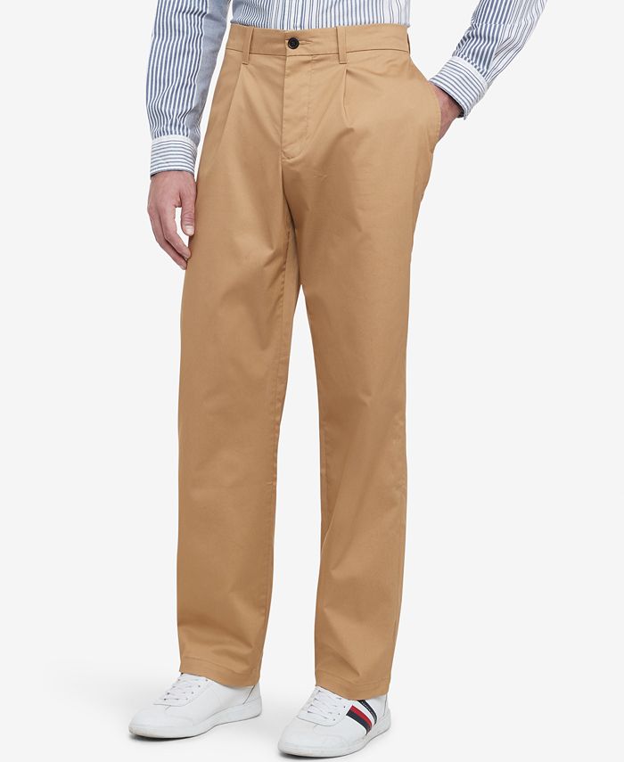 Tommy Hilfiger Men's Angelo Pleated Chinos - Macy's