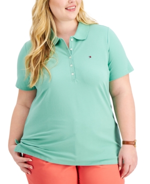 Tommy Hilfiger Plus Size Pique Polo Shirt Created for Macy's