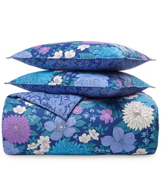 Whim by Martha Stewart Candice Floral Reversible 3-Pc. Comforter Sets, Created for Macy's
