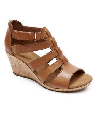 Rockport Women's Briah Gladiator Wedge Sandals - Macy's