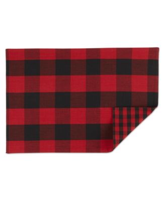 Reversible Gingham - Buffalo Check Placemat Set