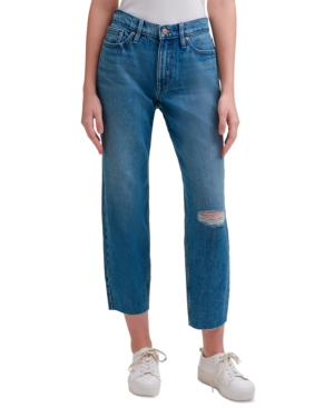 UPC 195046507610 product image for Calvin Klein Jeans High-Rise Mom-Fit Cotton Ankle Jeans | upcitemdb.com