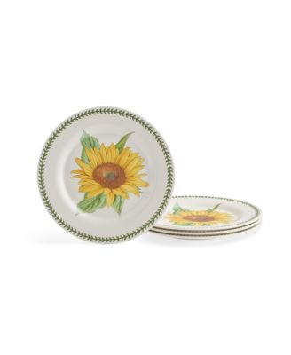 Botanic Garden Melamine Dinner Plates, Set of 4