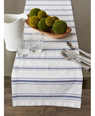 Zig Dobby Stripe Table Runner