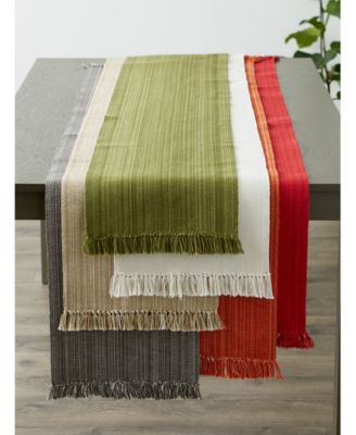 Variegated Fringe Table Runner