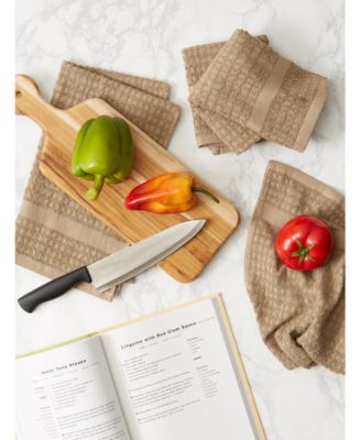 Solid Waffle Terry Dishtowel, Set of 4