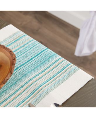 Striped Fringed Table Runner, 14" x 72"