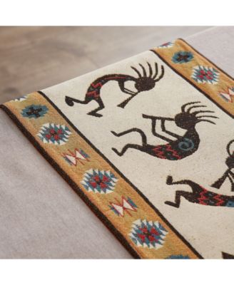 Kokopelli Tapestry Table Runner 13" x 72"