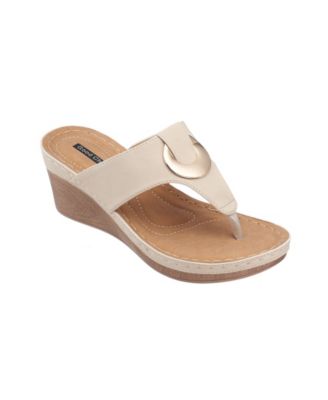 Women's Genelle Thong Wedge Sandals