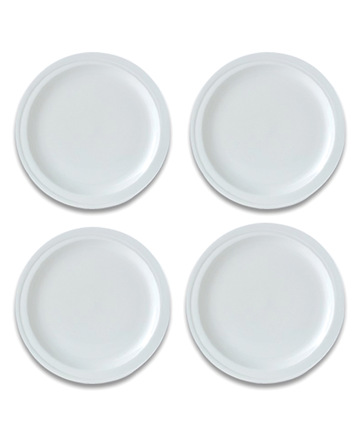 Essentials Porcelain Round Plate, Set of 4