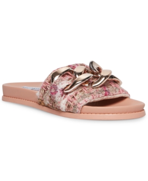 Steve Madden Women's Delay Mega-Chain Slide Sandals