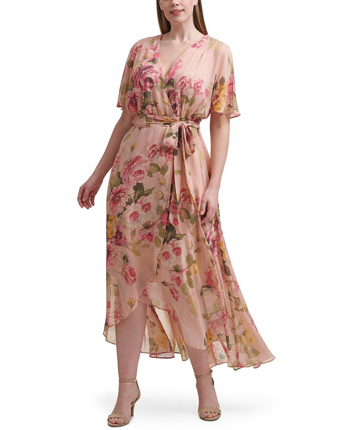 Jessica Howard Plus Size Floral-Print Maxi Dress & Reviews - Dresses ...