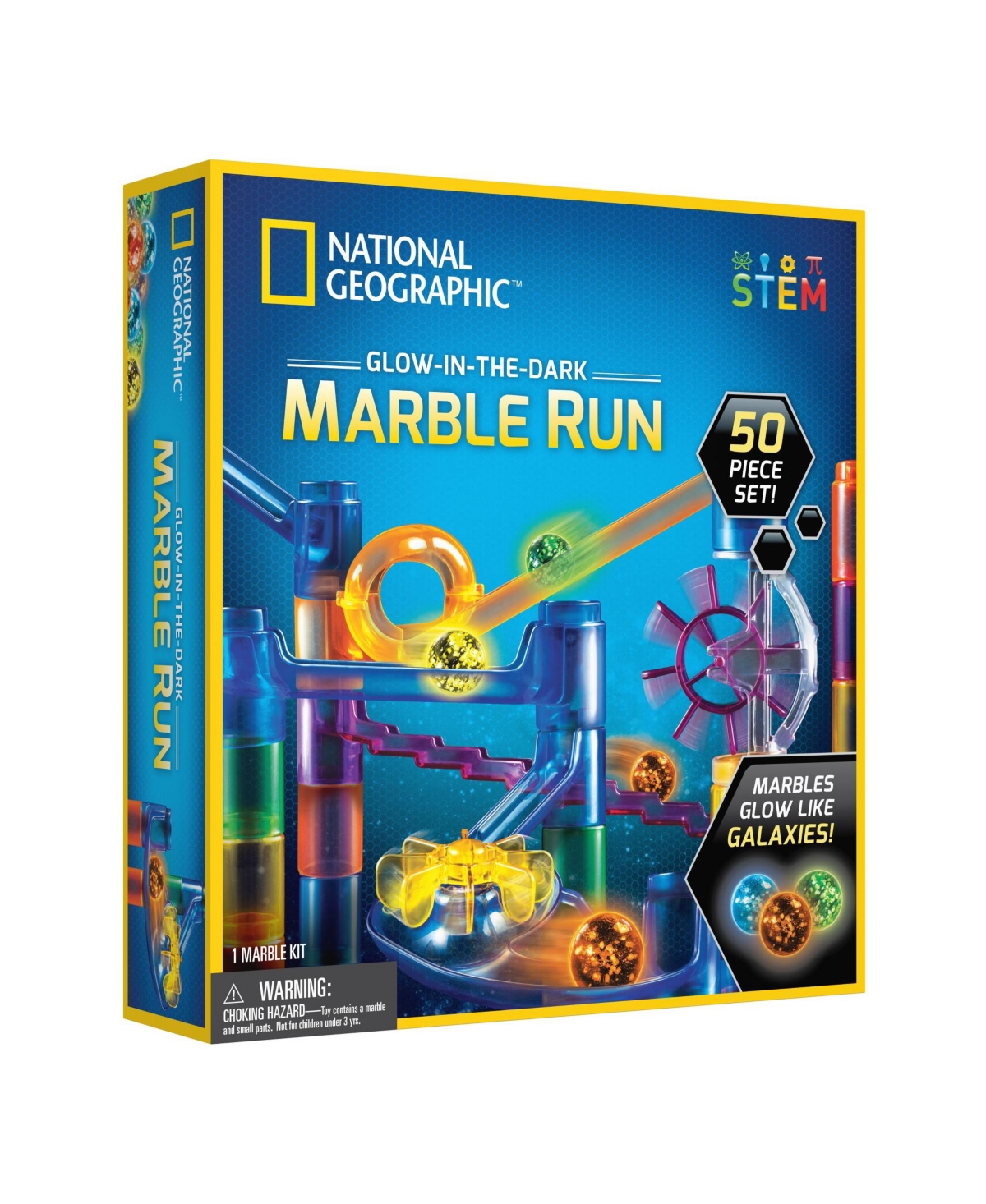 National Geographic Babies' Glow-in-the-dark Marble Run 50 Piece In N,a