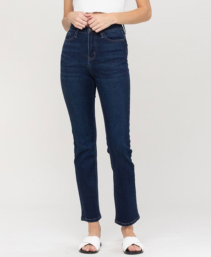 VERVET Women's High Rise Ankle Straight Jeans - Macy's