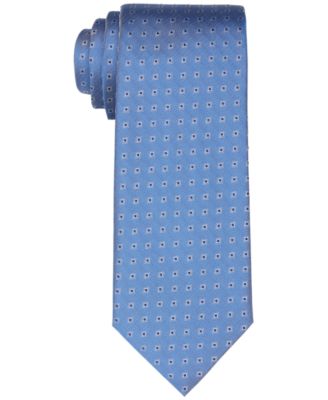 Calvin Klein - Men's Slim Herringbone Square Dot Tie