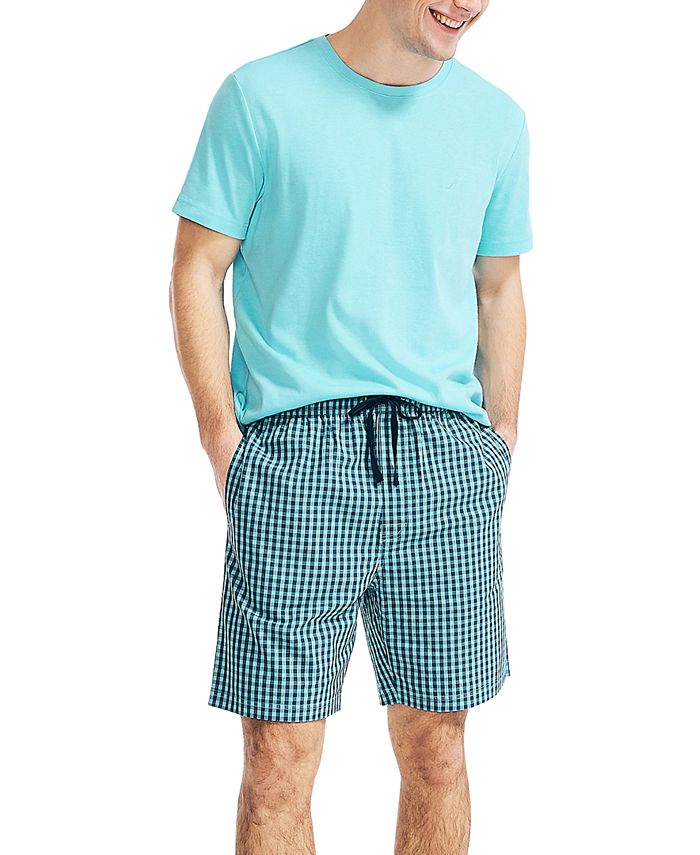 Nautica Men's Checked Print Pajama Shorts - Macy's