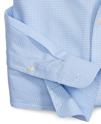 Club Room Men's Regular Fit Mini Gingham Dress Shirt, Created for Macy's