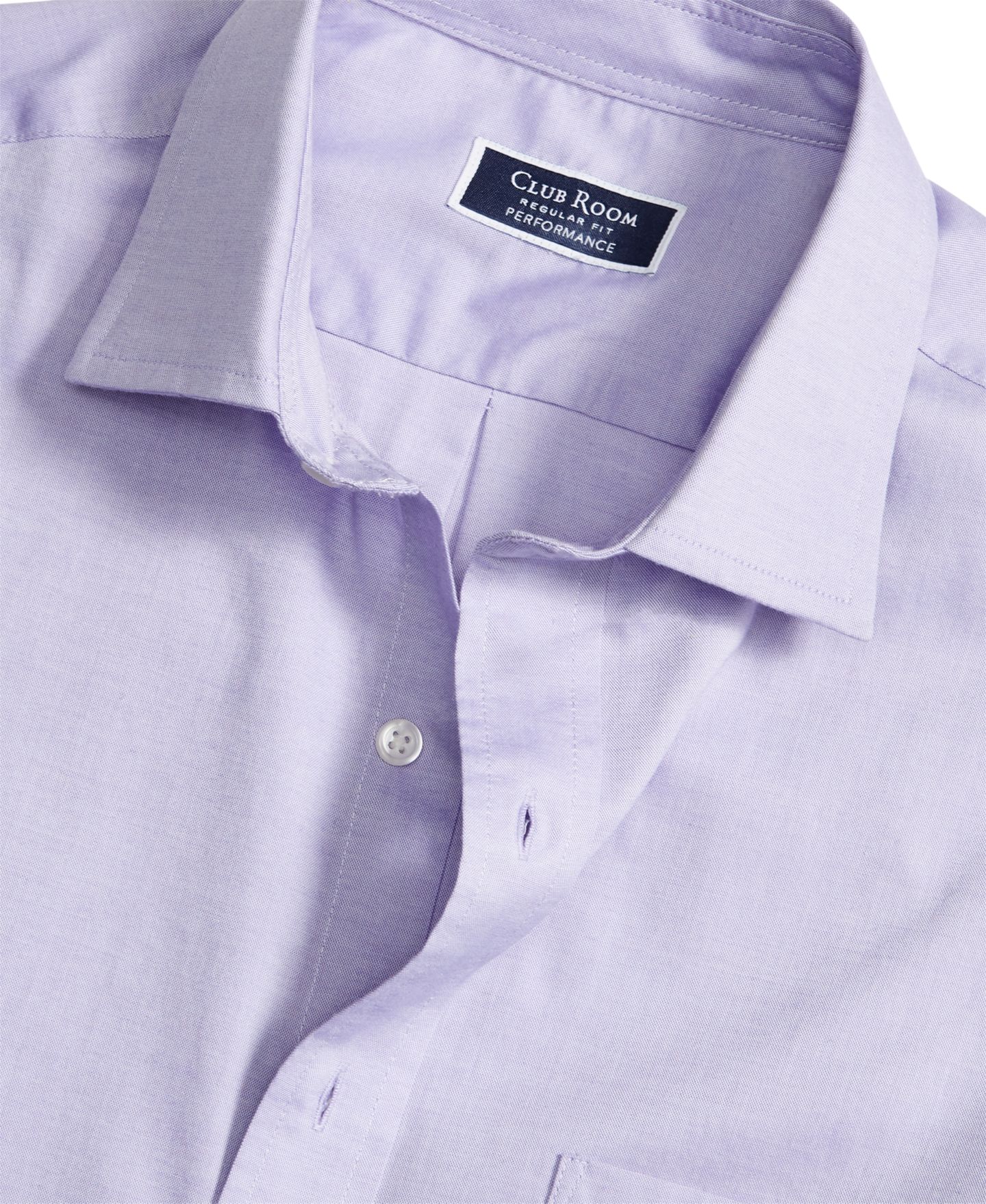 Мужская рубашка Club Room Regular Fit Pinpoint Dress Shirt, цвет: Лавандовый — фото 4
