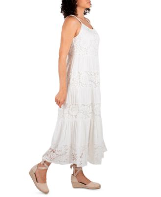 Robbie Bee Petite Lace Maxi Dress - Macy's