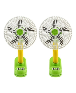 O2COOL O2COOL 4" BATTERY POWERED STROLLER CLIP FAN, SET OF 2