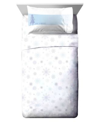 Photo 1 of Disney Frozen Color Block Full Sheet Set, 4 Pieces
Product size - Full
Flat sheet dimension - 96" L x 81" W
Fitted sheet dimension - 75" L x 54" W x 10" H
Pillowcase dimension - 30" L x 20" W
Set includes - 1 flat sheet, 1 fitted sheet and 2 pillowcases
E