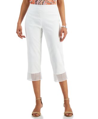 macy's white capri pants