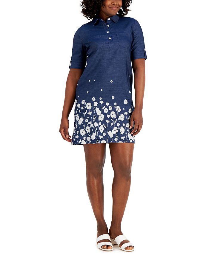 Macy's petite sale denim dresses