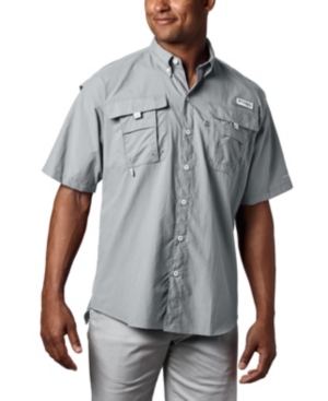 Columbia Pfg Men's Bahama Ii Upf-50 Quick Dry Shirt In Cool Grey