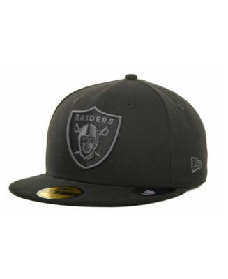 New Era Oakland Raiders Black Gray 59FIFTY Cap - Macy's