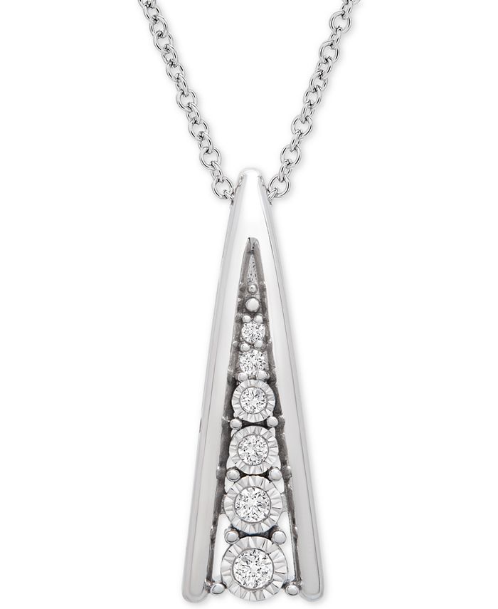 Diamond pendant deals necklace macys