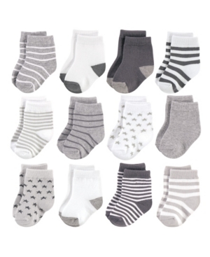 Baby Girls and Boys Cotton Rich Newborn and Terry Socks 12 Pack
